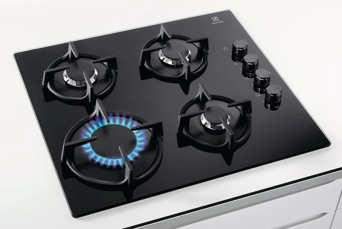Pllakë gazi Electrolux EGG6407K, 4 zona, xham, e zezë