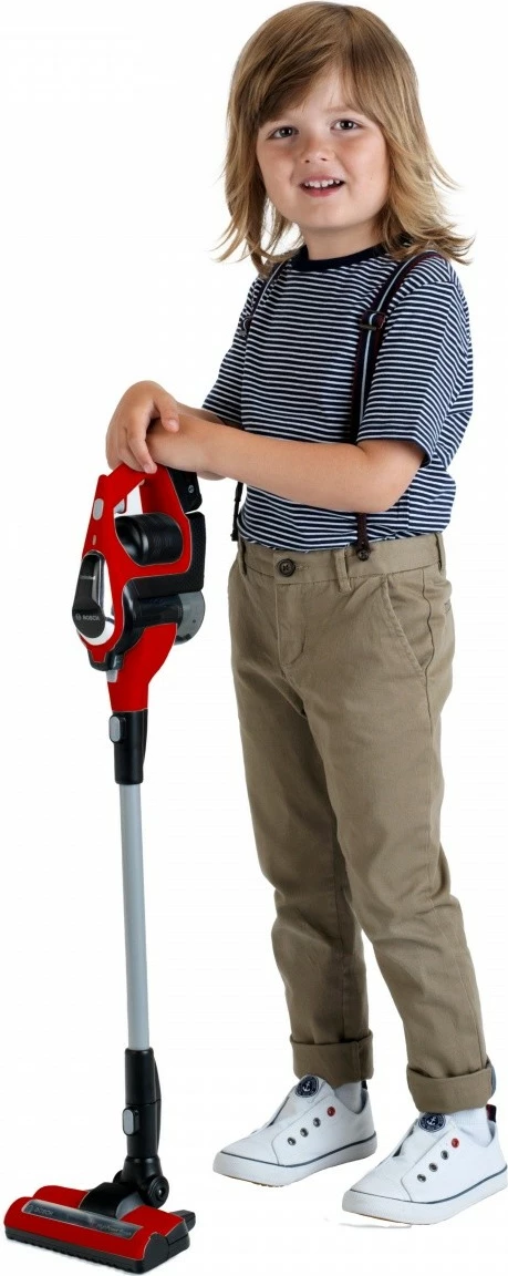 Lodër fshesë me korrent Klein Bosch Unlimited, për fëmijë, e kuqe/zezë/argjend