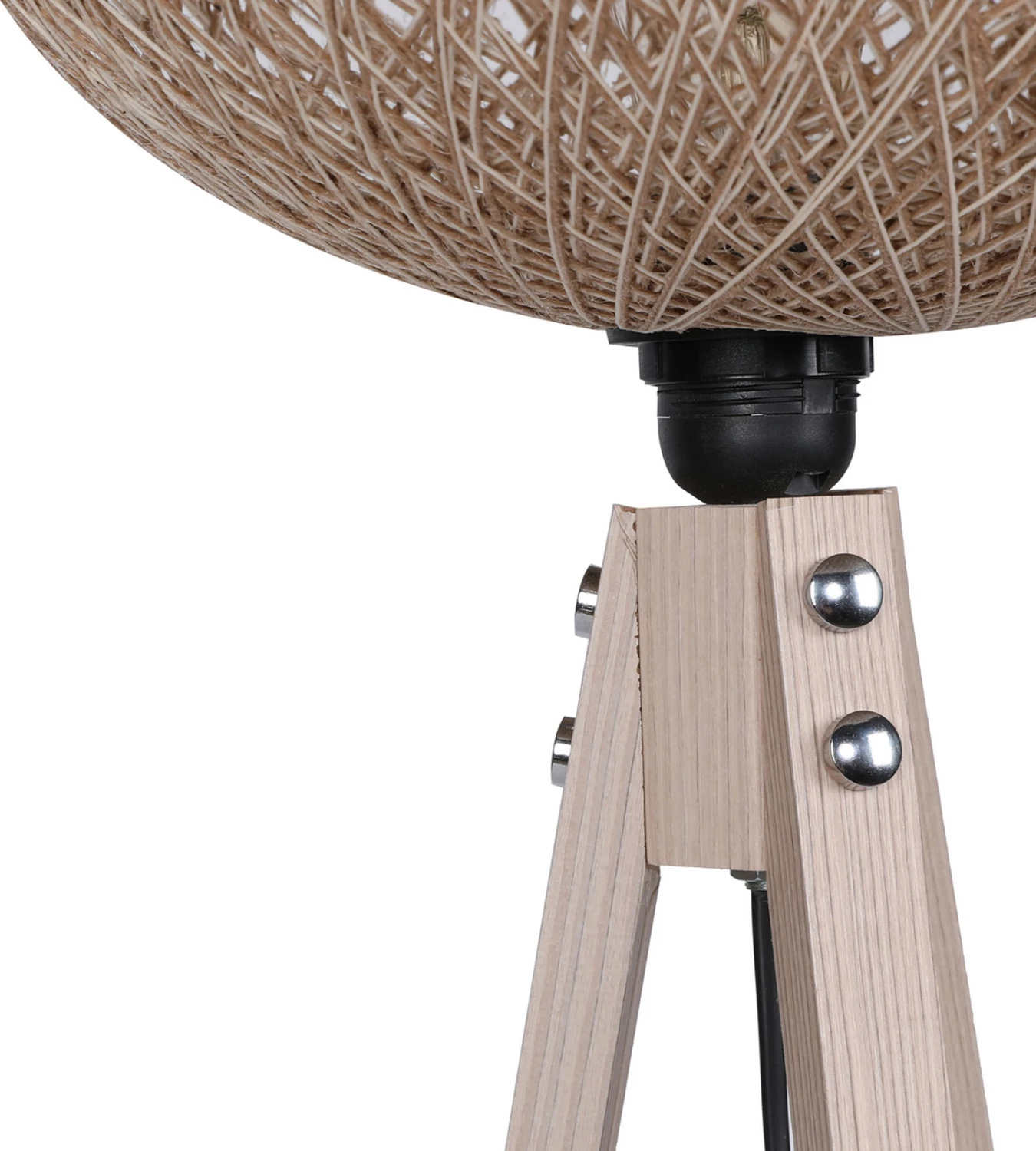 Dritë dyshemeje druri, kapelë prej litari, FH7376.01, Φ38x145Υ cm