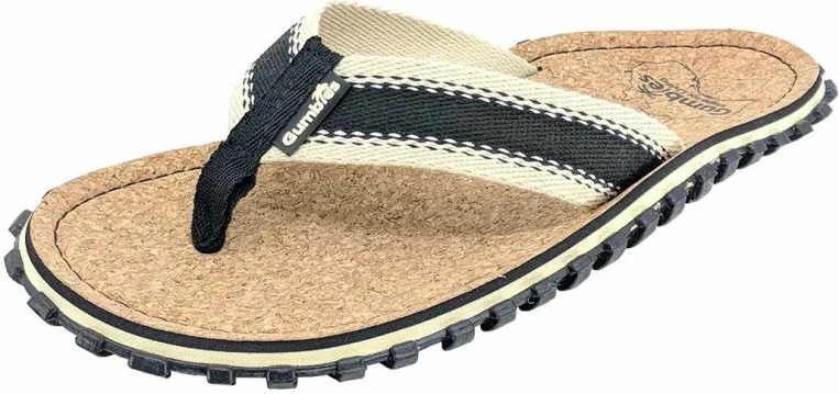 Flip-flop Gumbies për meshkuj, bezhë/krem dhe të zeza