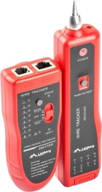 Testues dhe lokalizues i kabllave LAN, LANBERG, i zi me të kuqe