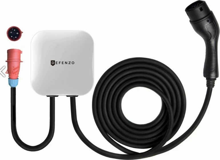 Stacion karikimi Defenzo Wallbox Home 11, 11 kW, kabllo 5m, Type 2, bardhë/zi