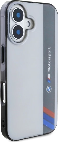 Mbështjellës BMW M Motorsport për iPhone 16 Plus, Gri