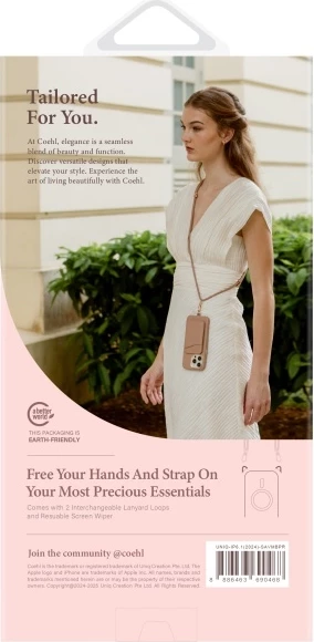 Mbështjellës UNIQ Coehl Savon me karikim magnetik për iPhone 16, Transparent