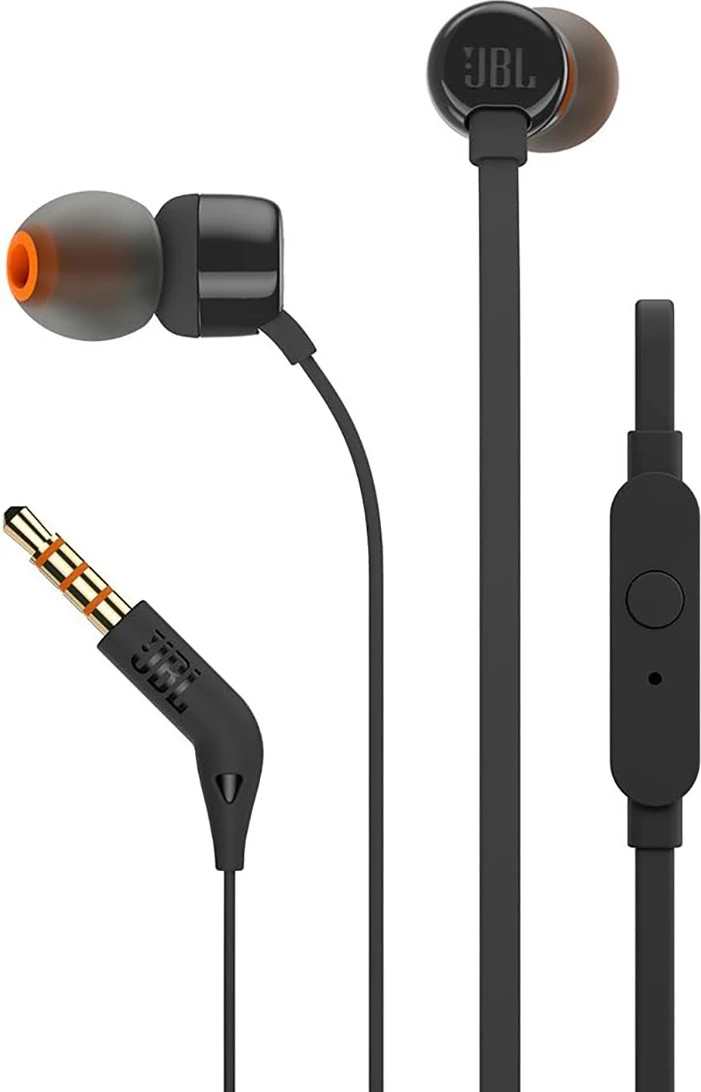 Kufje in-ear JBL Tune 110 me mikrofon, 3.5mm mini jack, të zeza