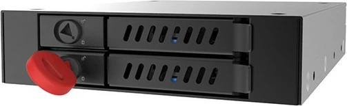 Rack për disk 2.5" Chieftec CMR-225, për kasë rrjeti/server, i zi