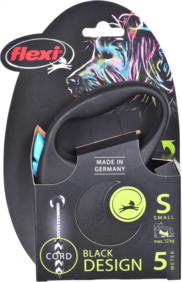 Litar për kafshë Flexi Retractable lead, 5m, e zezë