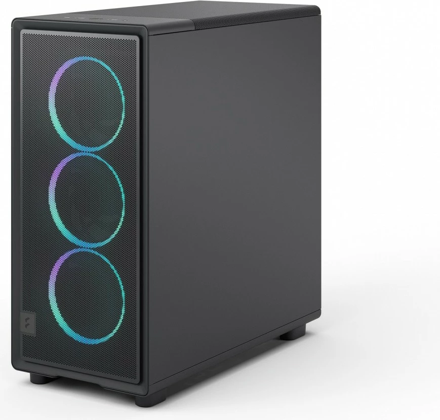 Kasë Fractal Design Epoch Black TG RGB Light Tint, Midi Tower, ATX, RGB, E zezë