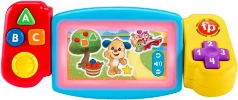 Konsolë lodër Fisher Price Laugh & Learn Twist & Learn Gamer, për fëmijë, shumëngjyrëshe