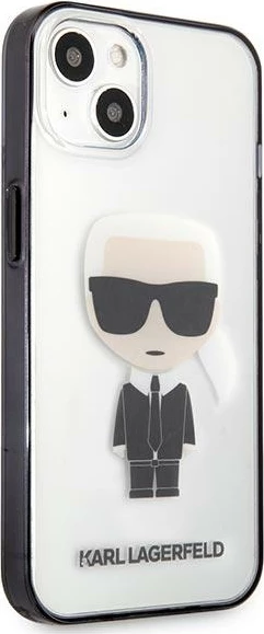 Mbështjellës Karl Lagerfeld KLHCP13SHIKCK për iPhone 13 mini 5.4", transparent Ikonik Karl