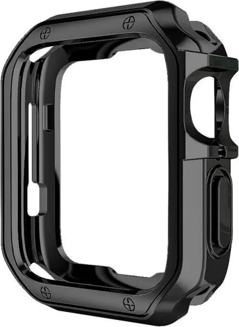 Mbështjellës Hurtel për Apple Watch 44 mm Series 4/5/6/SE, TPU, i zi