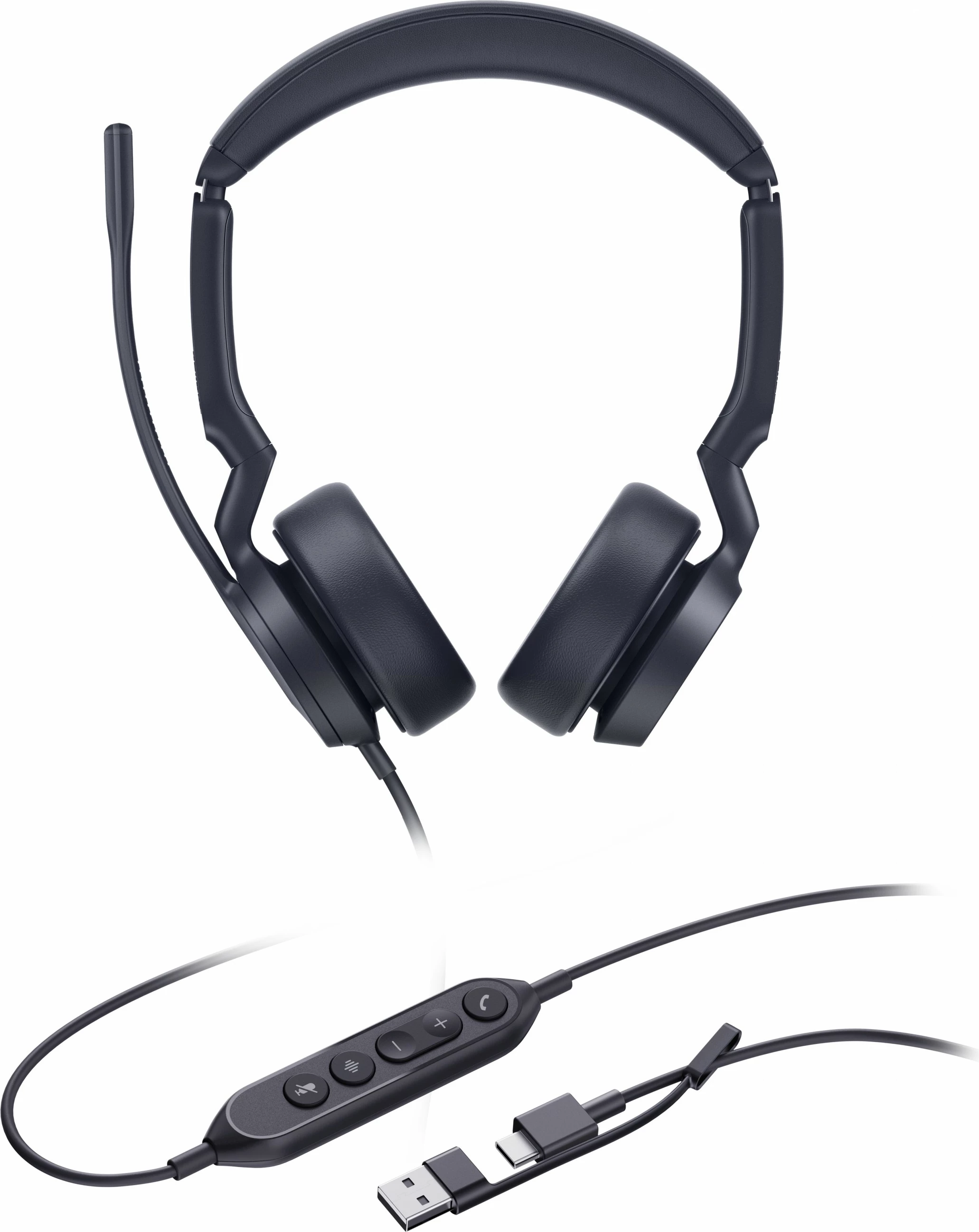 Kufje Yealink UH44 Dual UC, USB-C/A, me mikrofon, e zezë