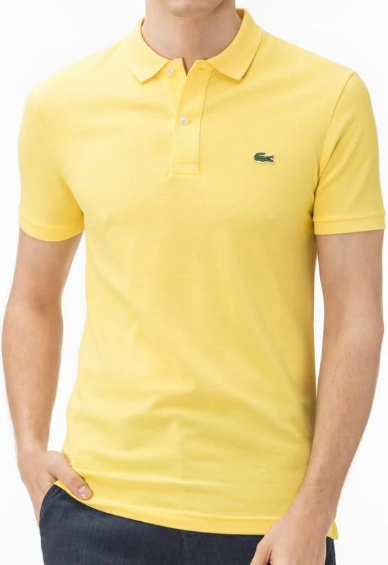 Polo maicë Lacoste për meshkuj, e verdhë