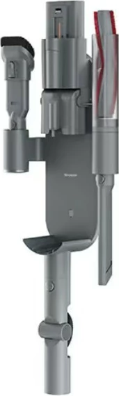 Fshesë me korrent vertikale Sharp VC-SV20AEU-S, pa kabllo, 2 bateri, HEPA H13, Argjendi