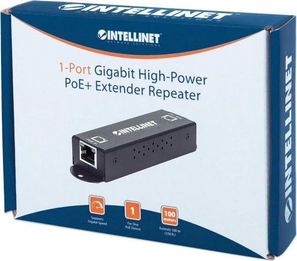 Përforcues Intellinet GIGA ethernet POE, i zi