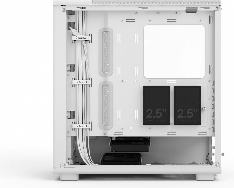 Kasë Fractal Design Epoch White TG Clear Tint, Midi Tower, ATX, e bardhë