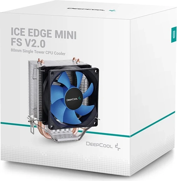 Ftohësi i Procesorit DeepCool ICE EDGE MINI FS V2.0, 8 cm, Zi, Blu, Argjendtë