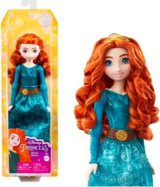 Kukull Disney Princess Merida Mattel HLW13, për vajza, e kaltër