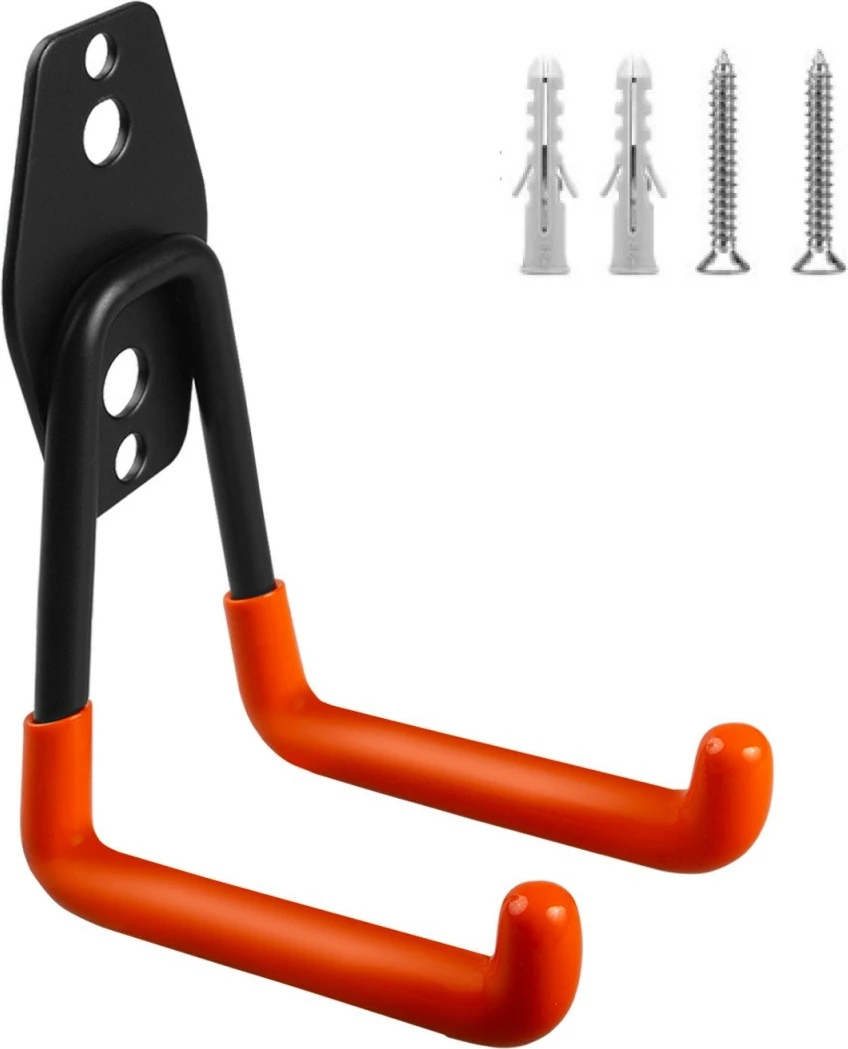 Mbajtëse muri Maclean MC-442 për garazh, çelik, 70 kg, e zezë/portokalli