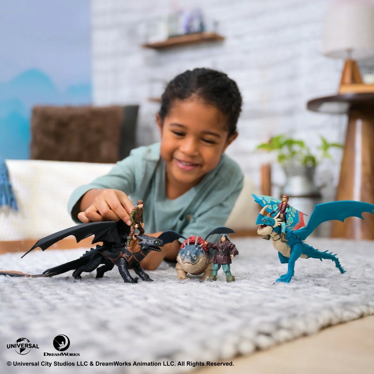 Set figurina Spin Master How to Train Your Dragon, Deadly Nadder + Astrid, plastikë