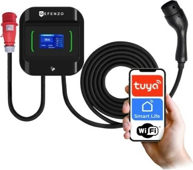 Stacion karikimi për makina elektrike Defenzo Wallbox PRO AC22 SMART, 22 kW, i zi
