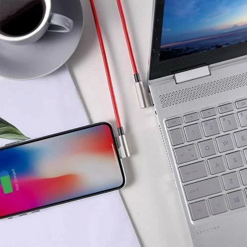 Kabllo AUKEY CB-AL01 Red OEM, Lightning në USB-A, 2m, kënd 90°, e kuqe