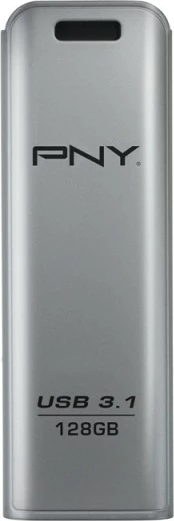 USB flash PNY Elite Steel FD128ESTEEL31G-EF, 128GB, USB 3.2, stainless steel
