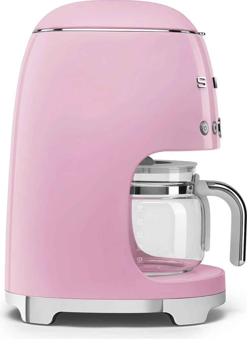 Aparat kafe SMEG DCF02PKEU, stil i viteve '50, rozë