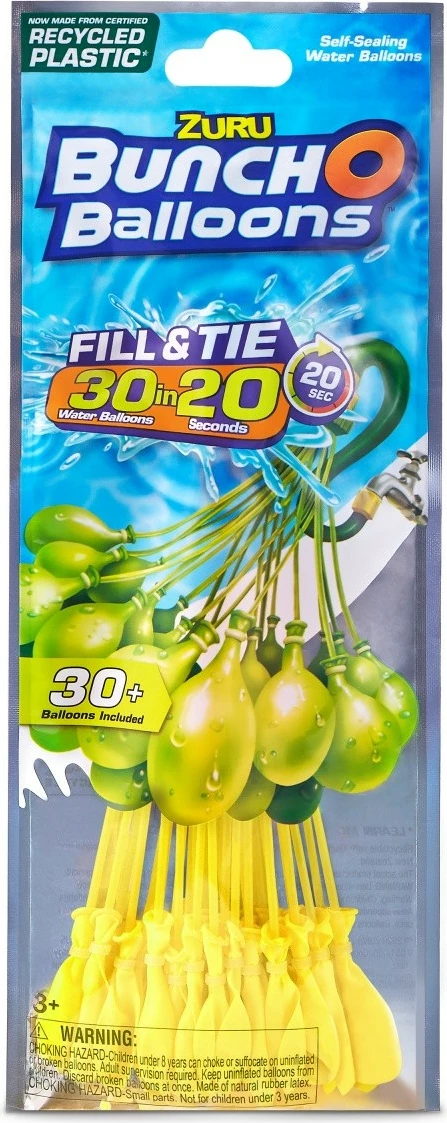 Tullumbaca uji ZURU Bunch O Balloons, 30+ copë, Multikolor