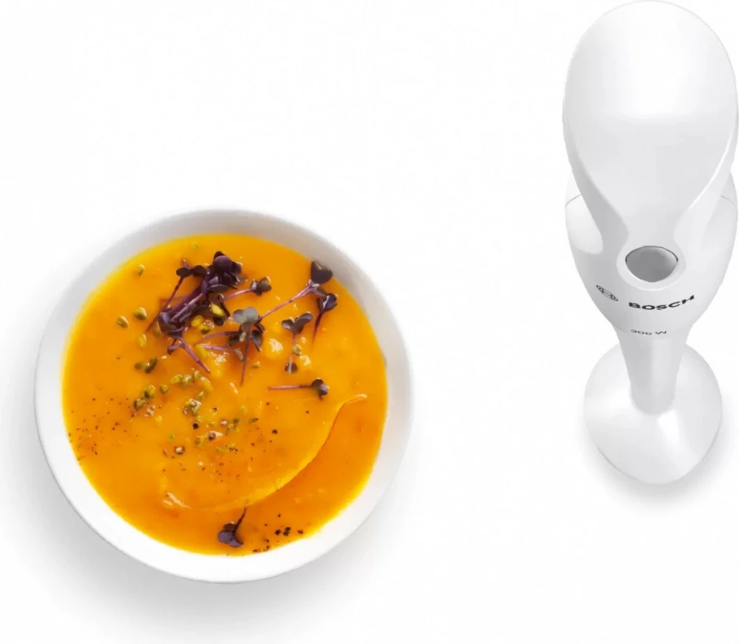 Blender dore Bosch MSM6B150, 300 W, 0.7 L, Bardhë, me enë miksimi