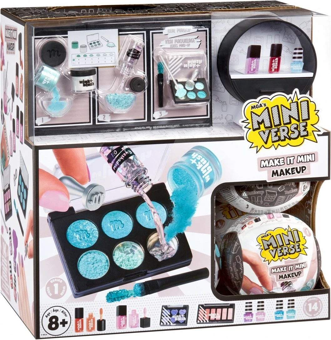 Set lodrash koleksionuese MGA Miniverse Make It Mini Makeup, 15 copë