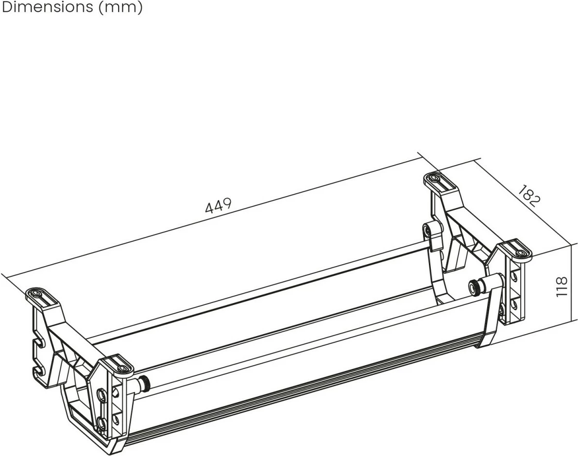 Organizues kabllosh Maclean MC-106W, nën tavolinë, i bardhë