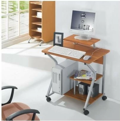 Tavolinë kompjuteri Techly 305700, druri, me rrota