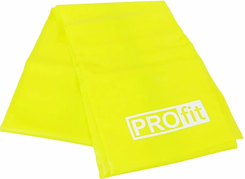Shirit rezistence për stërvitje PROFIT LONG LIGHT 200x15x0,35cm, ngjyrë e verdhë