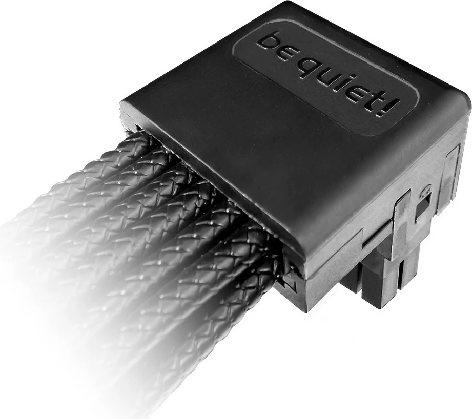 Kabllo Be Quiet! 12V-2X6 / 12VHPWR 90° REVERSED CHR-7710, e zezë