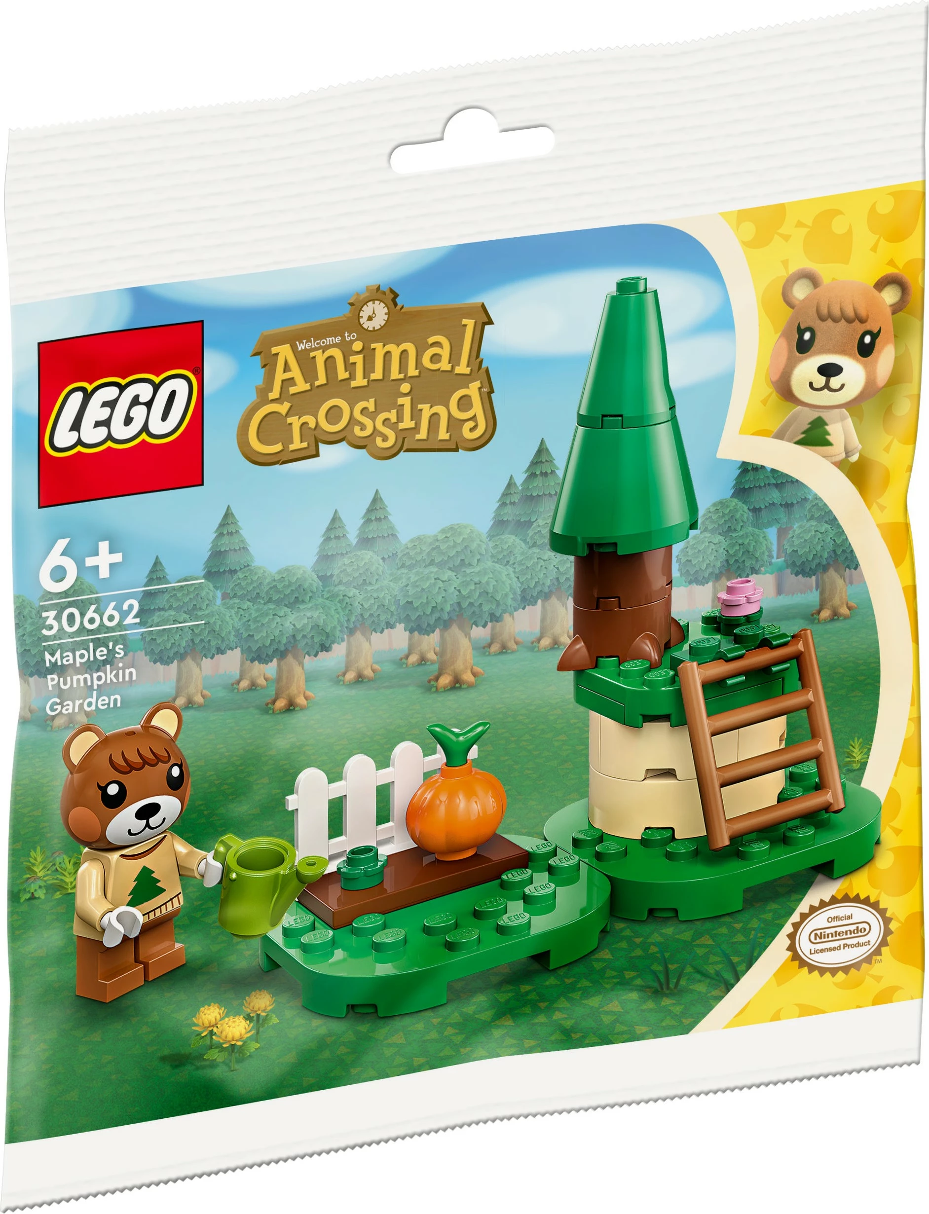 Set ndërtimi LEGO Animal Crossing 30662 Maple’s Pumpkin Garden, multikolor