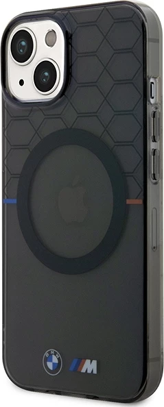 Mbështjellës BMW Pattern MagSafe për iPhone 14 Plus, Gri