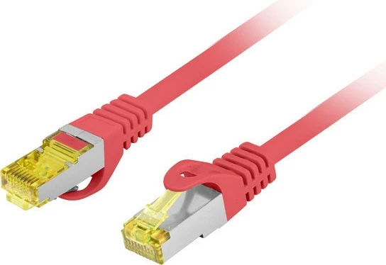Kabllo rrjeti Lanberg PCF6A-10CU-0050-R, CAT 6a, 0.5m, e kuqe