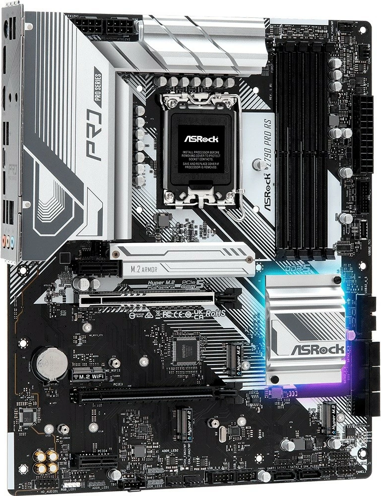 Pllakë amë ASRock Z790 PRO RS, LGA1700, DDR5, ATX, e zezë