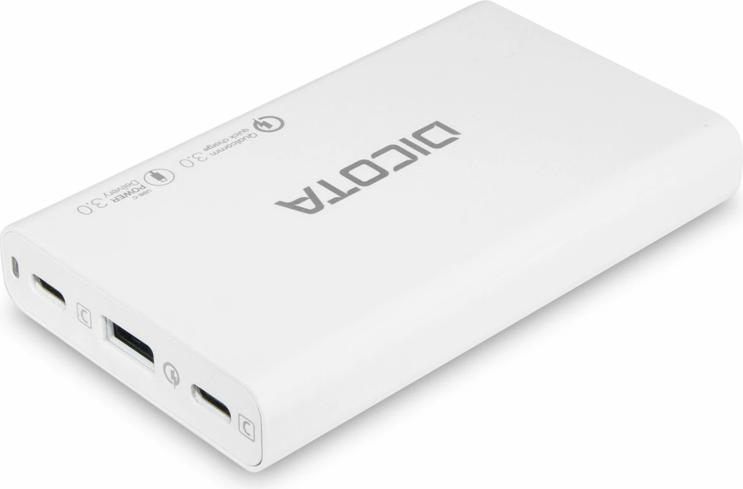 Karikues universal DICOTA D32056, 65W, USB Type-C, i bardhë