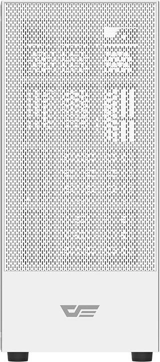 Kasë Darkflash A290, Middle Tower, xham i temperuar, pa ventilatorë, e bardhë