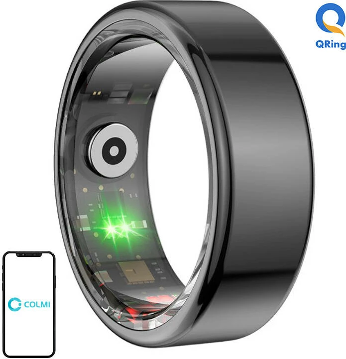 Smartring Colmi R02, 21.3mm, madhësia 12, e zezë