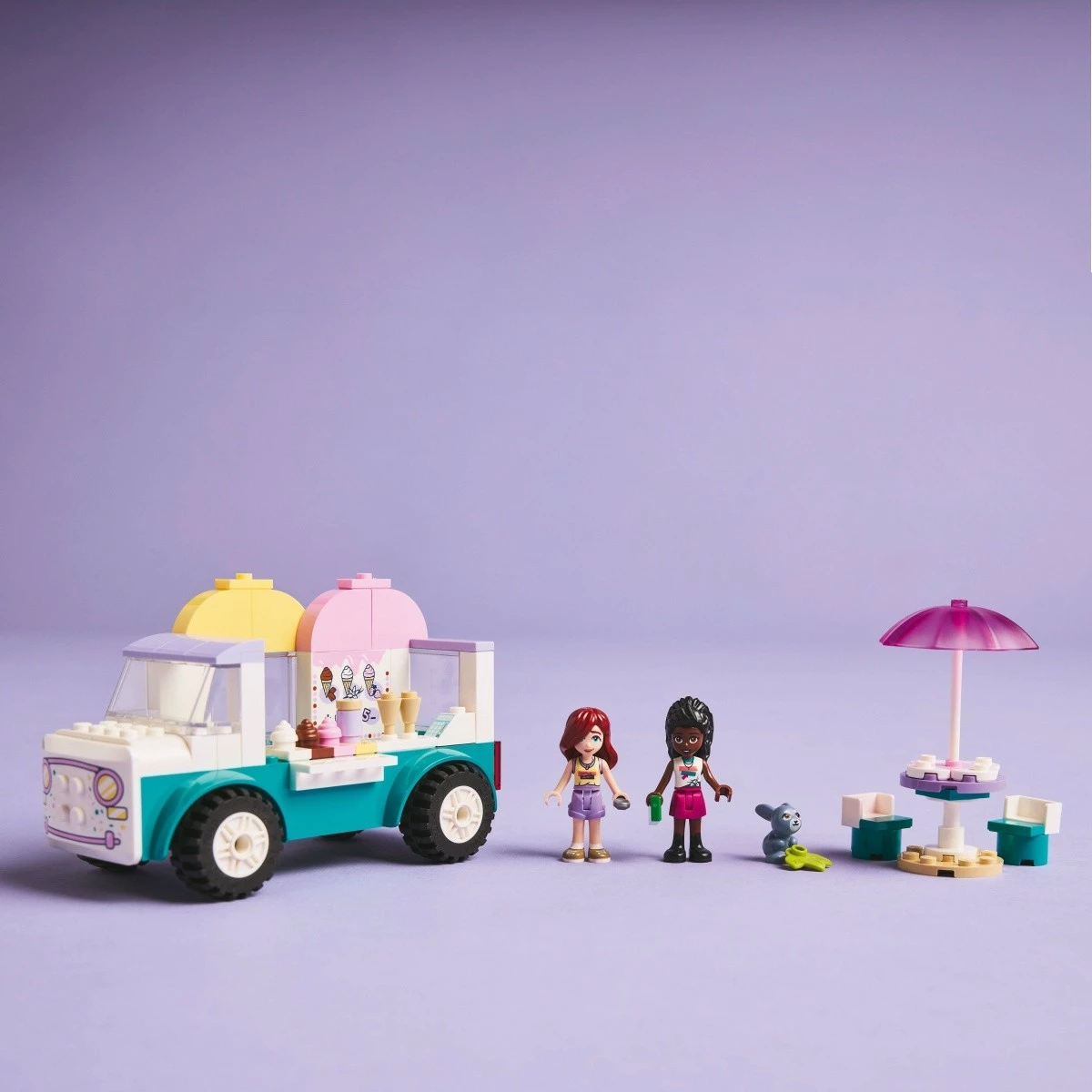 Set lodrash LEGO Friends Heartlake City Ice Cream Van 42644, 92 pjesë, për fëmijë, shumëngjyrësh