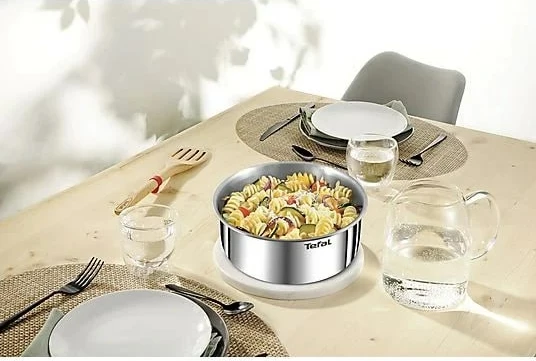 Set tenxheresh dhe tiganësh Tefal Ingenio Emotion L897SA74, 10 pjesë, çelik inoks, Titanium