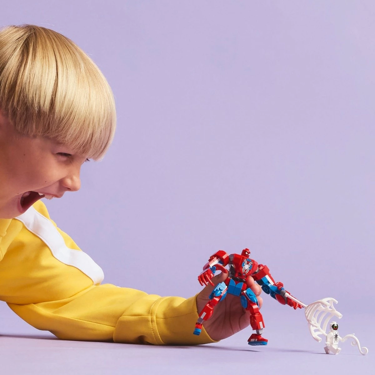 Set LEGO Marvel Super Heroes 76308 Mech Spider-Man vs. Anti-Venom, 107 pjesë