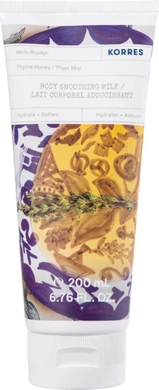 Qumësht për trup për femra Korres Thyme Honey Smoothing, 200ml