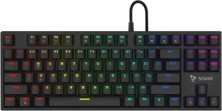 Tastierë mekanike Savio Tempest X2 RGB, Outemu Red, e zezë