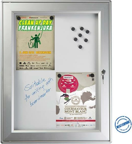 Tabelë njoftimi magnetike M&T 9xA4, H108x82cm, për jashtë