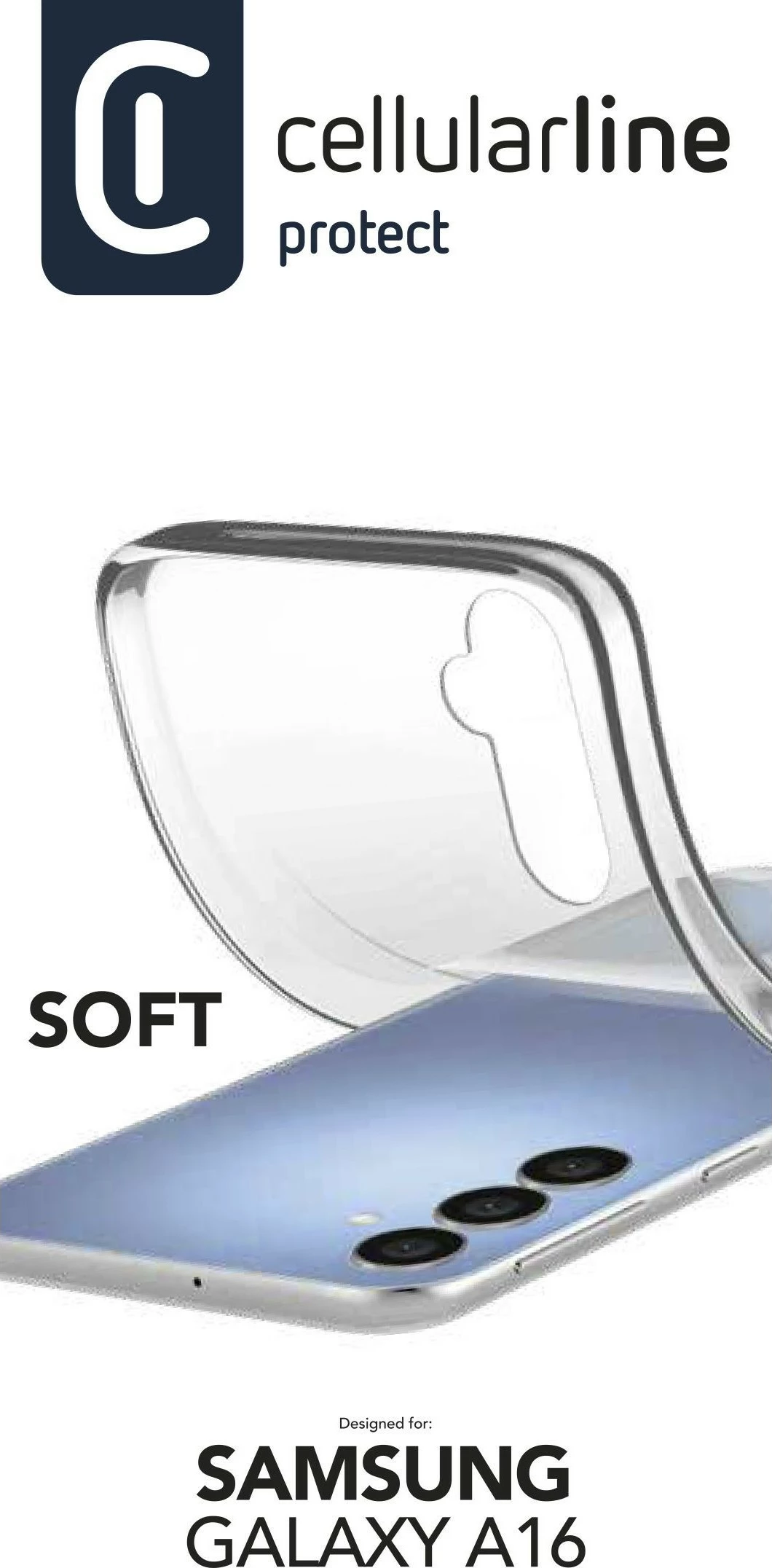 Mbështjellës Cellular Line për Samsung A16 4G/5G, transparent