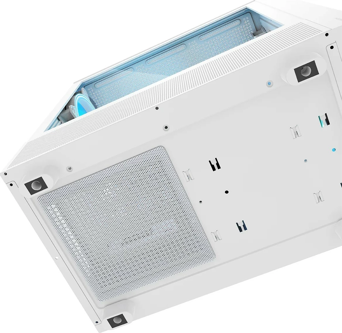 Kasë MODECOM Breeze ARGB FLOW Midi Tower, ARGB, e bardhë